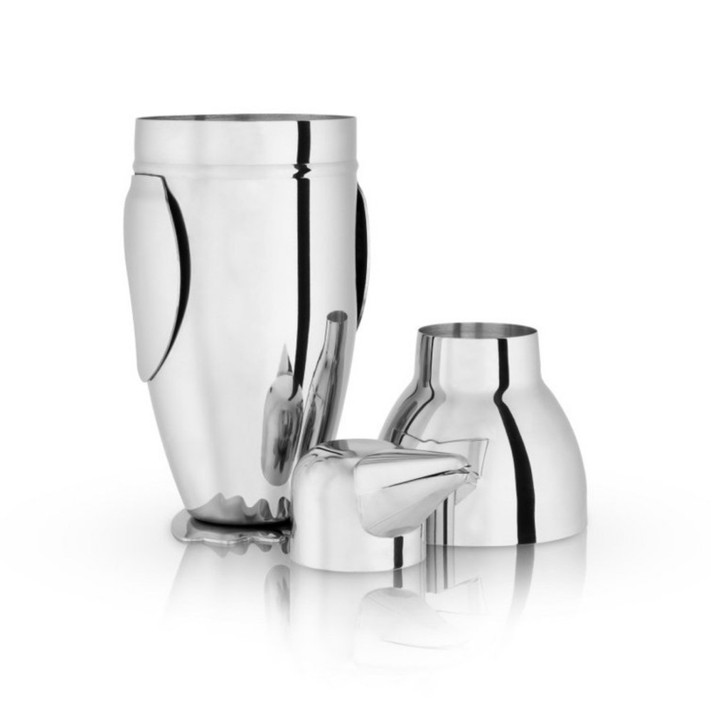 Penguin Stainless Steel Cocktail Martini Shaker 17oz Barware Mixer with Strainer - Picture 3 of 5